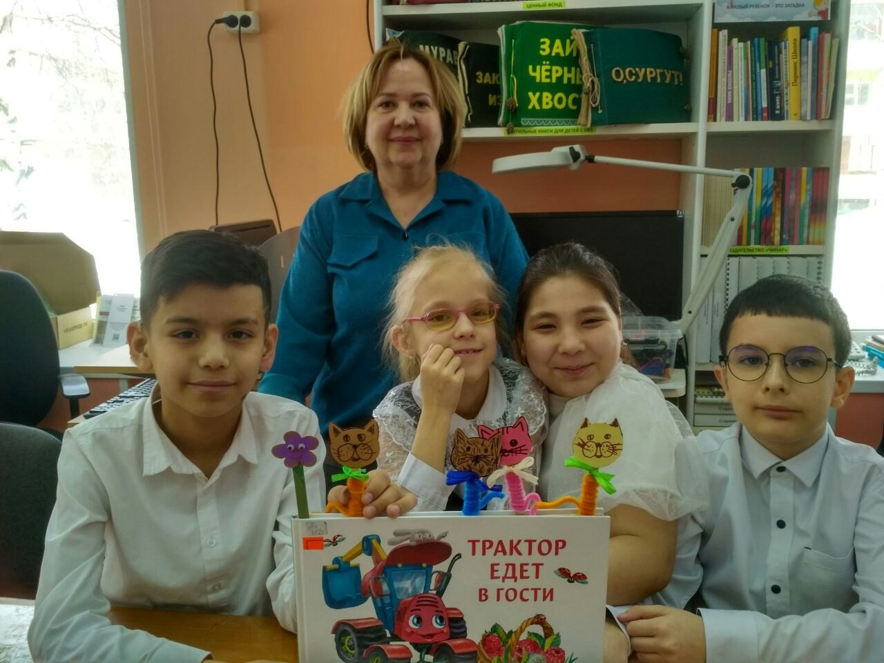 мастер-класс &amp;quot;Весёлые закладки&amp;quot; в Центральной детской библиотеке.